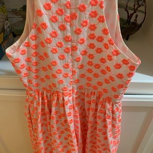J crew summer embroidered dress size 2